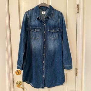 Wash Lab Denim size small Button-Up Amanda Shirt Dress. Never worn.
